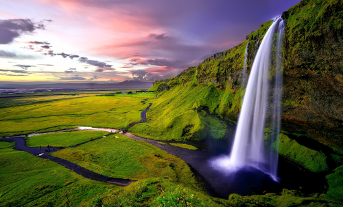 na północnym brzegu Wielkiej Brytanii Islandia
